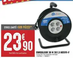 Brico Cash Enrouleur 30 m 3g1,5 h05vv-f offre