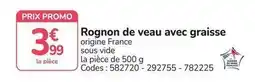 Promocash Promo - rognon de veau avec graisse offre