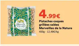 Hmarket Merveilles de la nature pistaches coques grillées salées offre