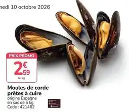 Promocash Promo - moules de corde prêtes à cuire offre
