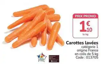 Promocash Promo - carottes lavées offre