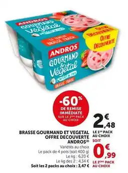 Bi1 Andros - brasse gourmand et vegetal offre decouverte offre