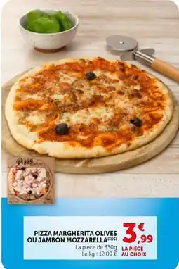 Bi1 Pizza margherita olives ou jambon mozzarella offre