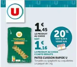 Bi1 U - pates cuisson rapide offre