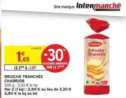 Intermarché Contact Chabrior - brioche tranchée offre