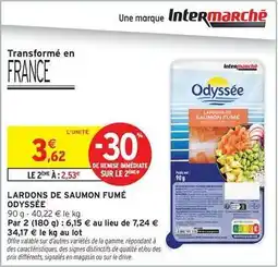 Intermarché Contact Odyssée - lardons de saumon fumé offre