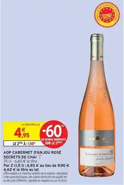 Intermarché Contact Signal - aop cabernet d'anjou rosé offre