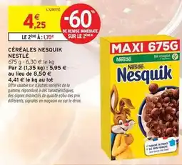 Intermarché Contact Nestlé - céréales nesquik offre