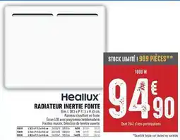 Brico Cash Dim - radiateur inertie fonte offre