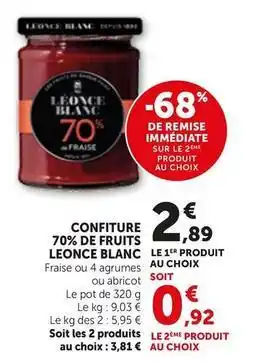 Bi1 Confiture 70% de fruits offre