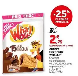 Bi1 Whaou! - crêpes fourrees whaou offre