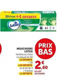 Bi1 Lotus - mouchoirs offre