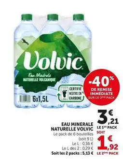Bi1 Volvic - eau minerale naturelle offre