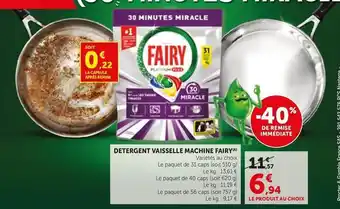 Fairy - detergent vaisselle machine