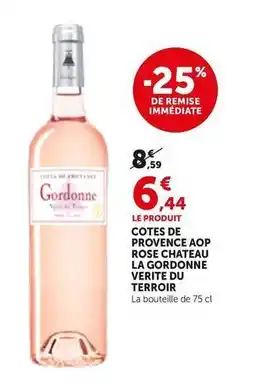 Bi1 Cotes de provence aop rose chateau la gordonne offre