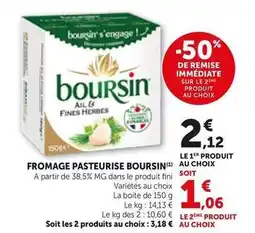 Bi1 Boursin - fromage pasteurise offre