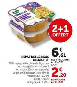 Bi1 Blédina - repas des 12 mois offre