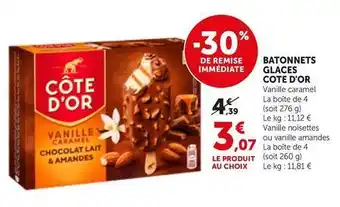 Côte d'or - batonnets glaces