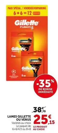 Bi1 Gillette - lames offre