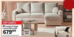 Conforama Canapé d'angle convertible jade offre