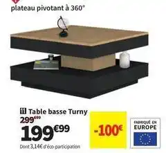 Conforama Table basse turny offre