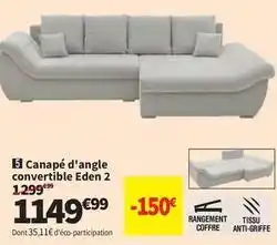 Conforama Eden - canapé d'angle convertible 2 offre