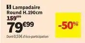 Conforama Lampadaire round h.190cm offre