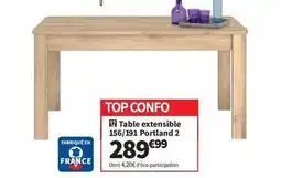 Conforama Portland - table extensible 2 offre