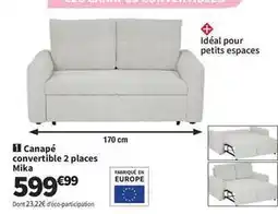 Conforama Canapé convertible 2 places mika offre