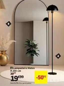 Conforama Lampadaire mateo h.150 cm offre