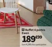 Conforama Buffet 4 portes ewen offre