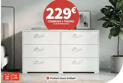 Conforama Commode 6 tiroirs offre