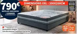 Conforama Surmatelas intégré + sommier offre