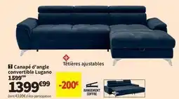 Conforama Canapé d'angle convertible lugano offre