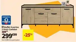 Conforama Buffet 4 portes 1 tiroir camden offre