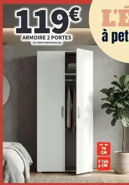 Conforama Armoire 2 portes offre