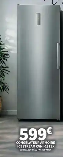 Conforama Icestream - congelateur armoire icstream cmf3181sx offre