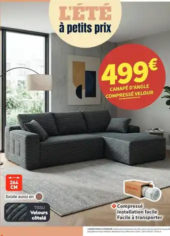 Facile - champe d'angle compresse velour