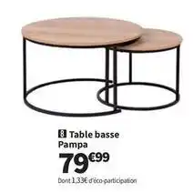 Conforama Table basse pampa offre