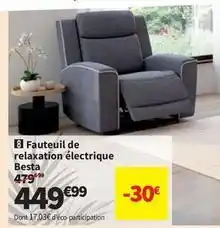 Conforama Fauteuil de relaxation électrique offre