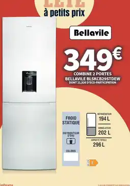 Conforama Combine 2 portes bl13cb295sidew offre