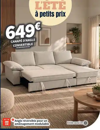 Canapé d'angle convertible
