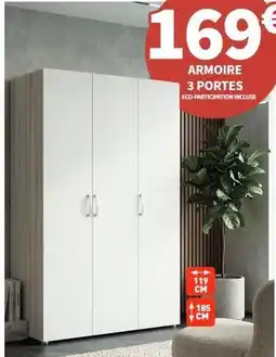 Conforama Armoire 3 portes offre