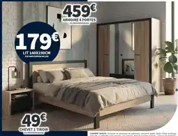 Conforama Chêne - armoire 4 portes offre