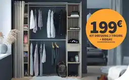Conforama Kit dressing 2 tiroirs rideau offre