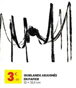 Stokomani GUIRLANDE ARAIGNÉE EN PAPIER offre