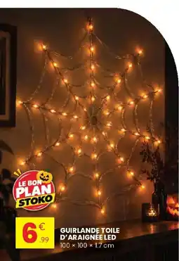 Stokomani STOKO Guirlande toile d'araignée LED offre