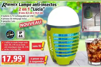 Norma Lampe anti-insectes lucia offre