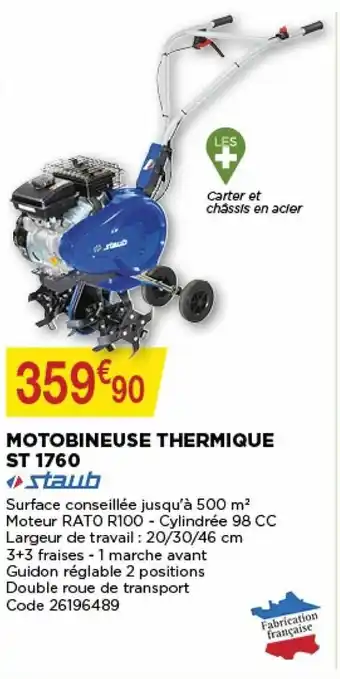 Bricomarché Motobineuse thermique ST 1760 offre