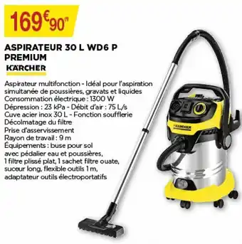 Aspirateur 30 L WD6 P premium